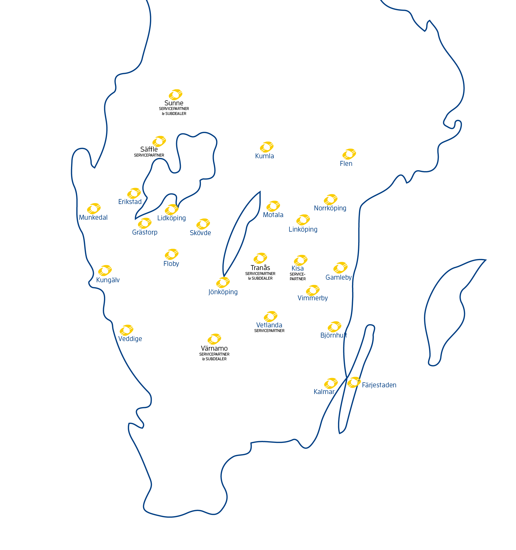 Axima verksamhetsområde