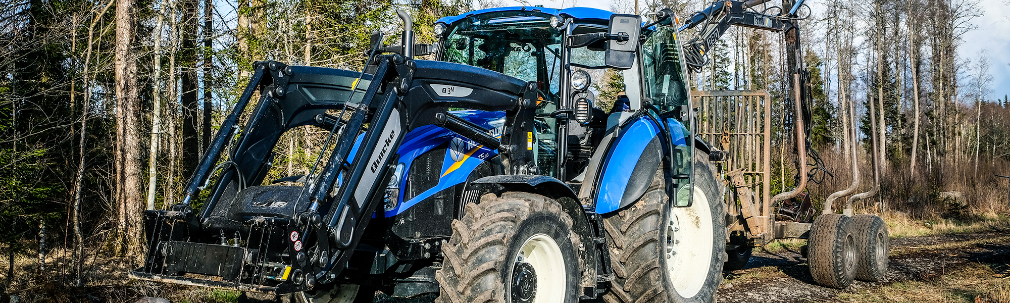 Är du redo för att köra i skogen? | Fredrik visar sin skogsutrustade New Holland T5 Utility