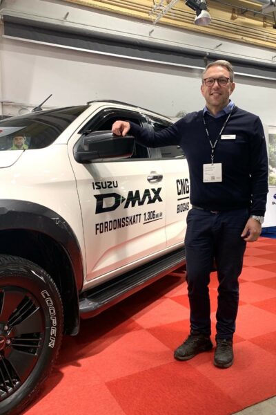 cng-konvertering miljöbil Isuzu D-max pickup