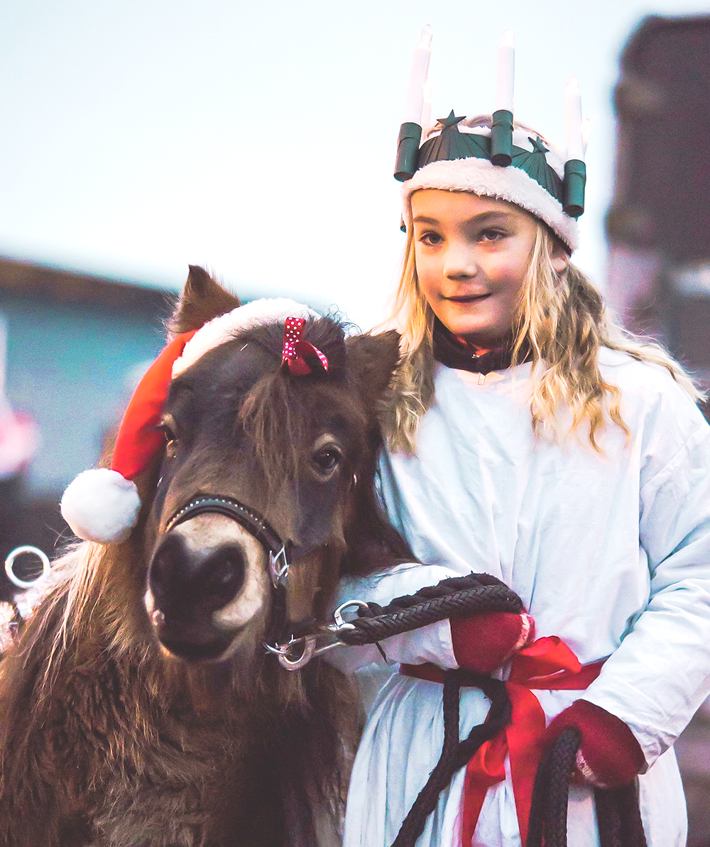 Luciatåg och julmarknad på Axima