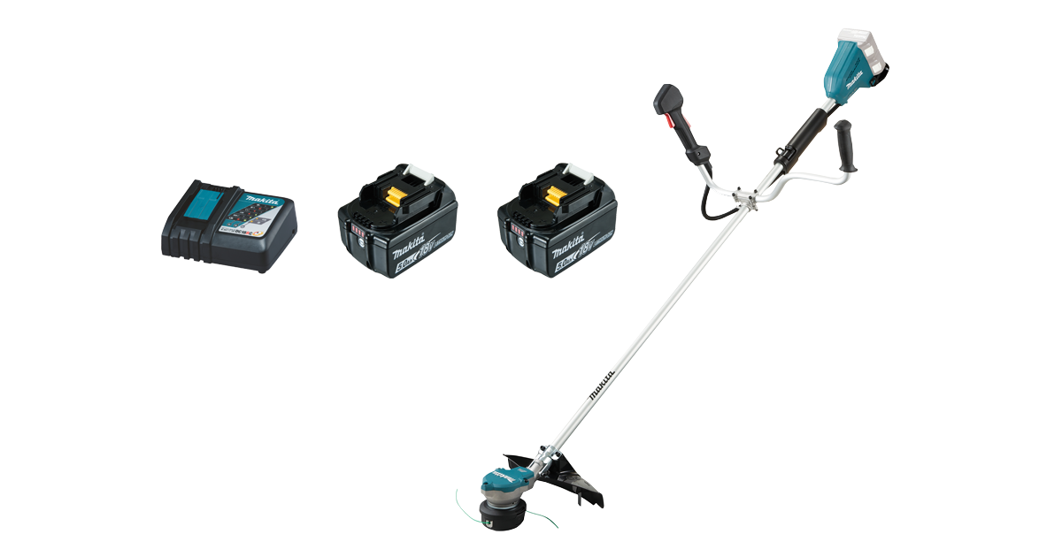 Grästrimmer, 2 batterier och 1 laddare