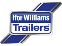 IFor williams trailers logo, blå, vit och silver
